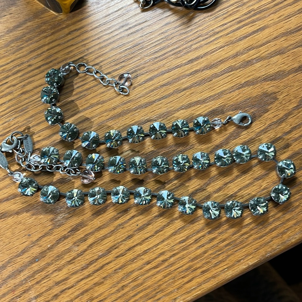 Sabika black diamond bracelt and necklace from classics